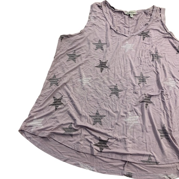 Neumann Marcus | Pastel Purple Sleeveless Top Comfort Soft Star Design - Picture 2 of 8